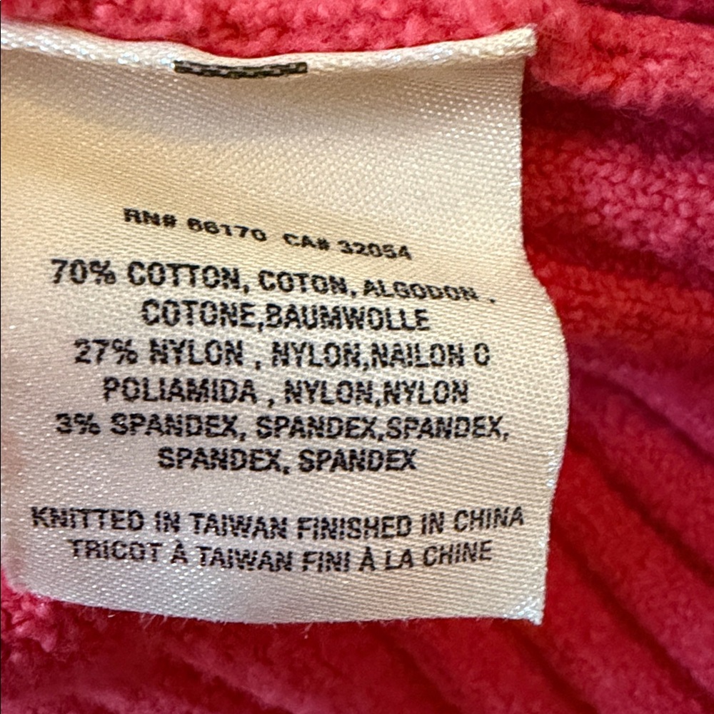 Anthropologie Moth Zurich Light Hoodie Chenille Knit Sweater Coral Size Medium - Picture 10 of 10